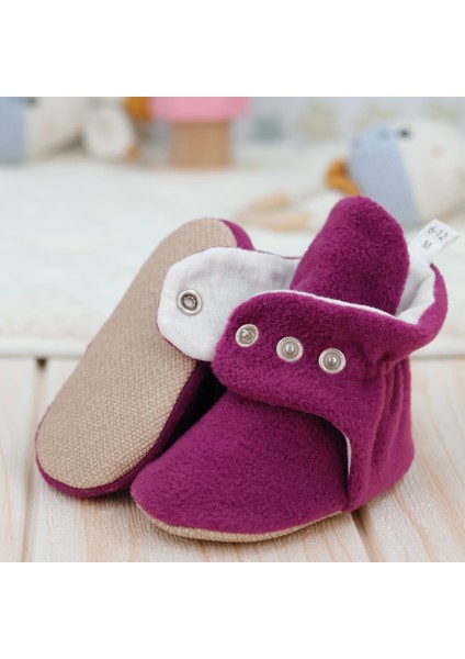 Polar Bebek Pandufu, Kaydırmaz Taban, Ev Botu, Kreş Ayakkabısı Patik, Mor fiyatları