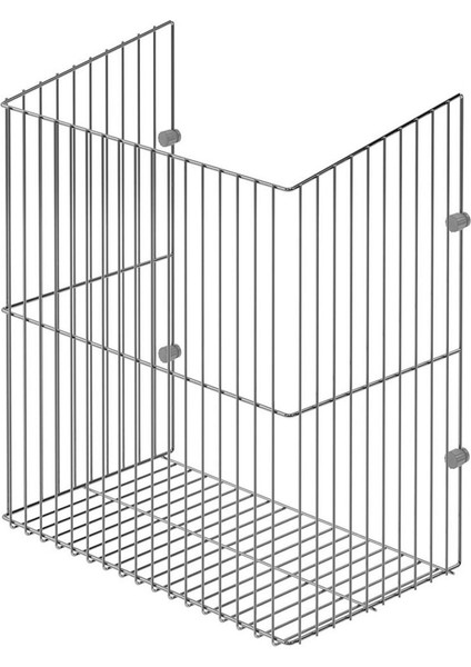 Bej 2 Yıl Paslanmaz Garantili Kapağa Monte Çamaşır Sepeti S-8015 Metal 31 L 35 x 26