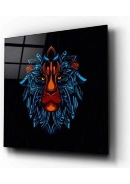 Teknoo- Aslan Motif Cam Tablo fiyatları