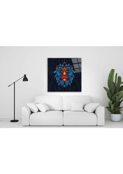 Teknoo- Aslan Motif Cam Tablo modelleri