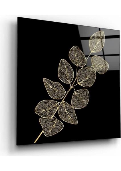 Teknoo- Gold Yaprak Cam Tablo