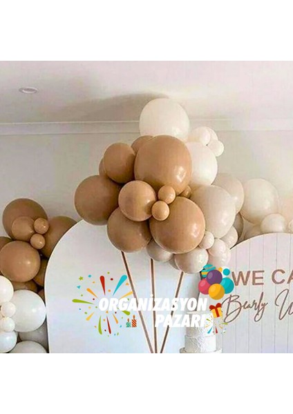 Balon Seti Fındık-Deniz Kumu-Beyaz 100 Lü Balon Zinciri Seti fırsatları