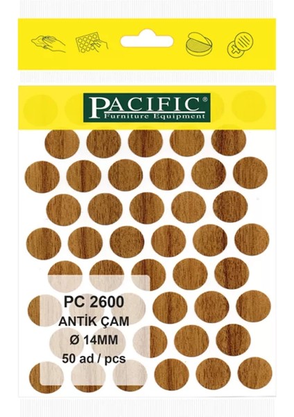 Antik Çam Pacific Yapışkanlı TAPA-14MM