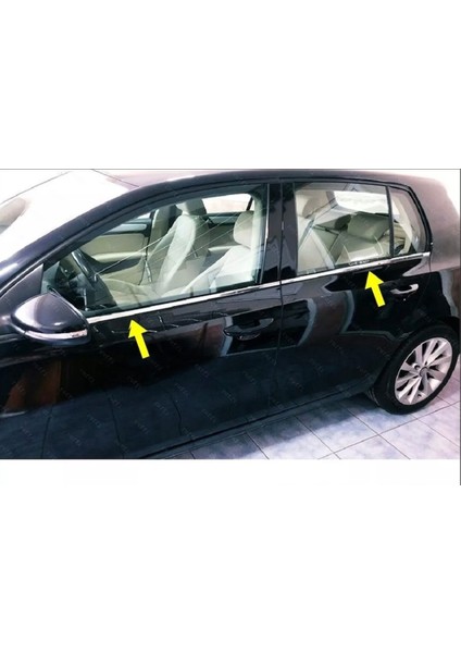 Ebal Oto VW Golf 6 Krom Cam Çıtası 4 Prç 2009-2012 Paslanmaz Çelik