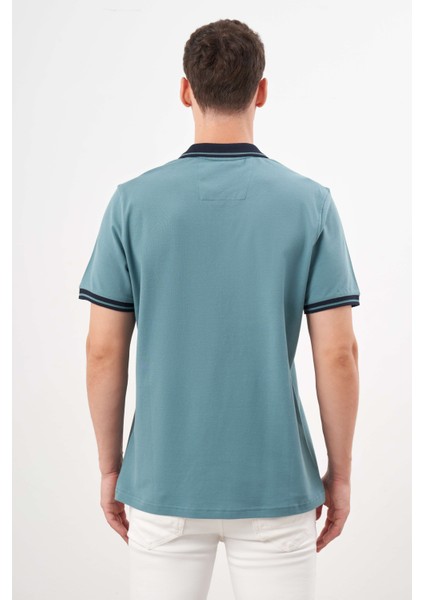 Erkek Yeşil Trend Polo Yaka Dynamic Fit T-Shirt indirimleri