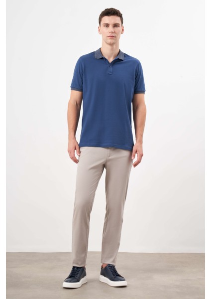 Erkek Marine Trend Polo Yaka Dynamic Fit T-Shirt fırsatları