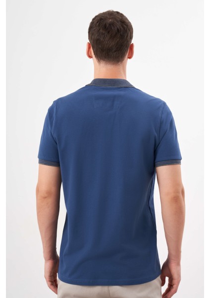 Erkek Marine Trend Polo Yaka Dynamic Fit T-Shirt