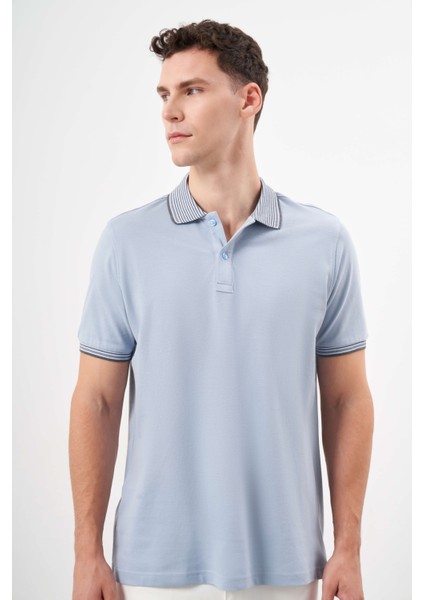 Erkek A. Mavi Trend Polo Yaka Dynamic Fit T-Shirt modelleri