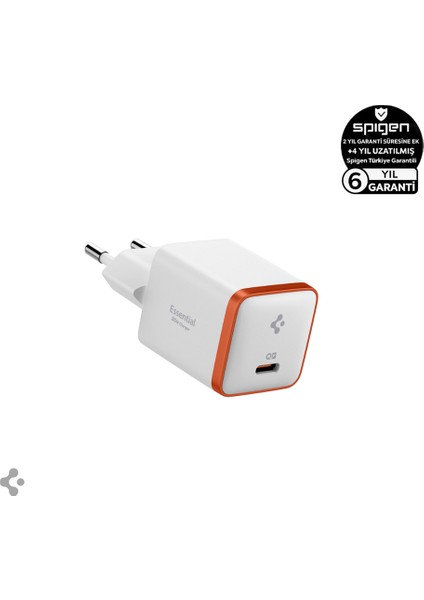 30W USB-C Mini Adaptör - PPS / PD 3.0 Destekli Hızlı Şarj Aleti iPhone & Android & iPad & MacBook Type-C EE301 White - ACH08449