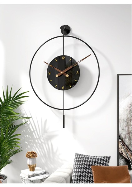 Modern Siyah Sarkaç Duvar Saati, 50x75cm, şık ve şık tasarım fiyatları