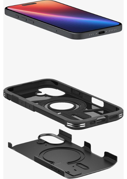 iPhone 16 Kılıf Tough Armor AI Black - ACS08386
