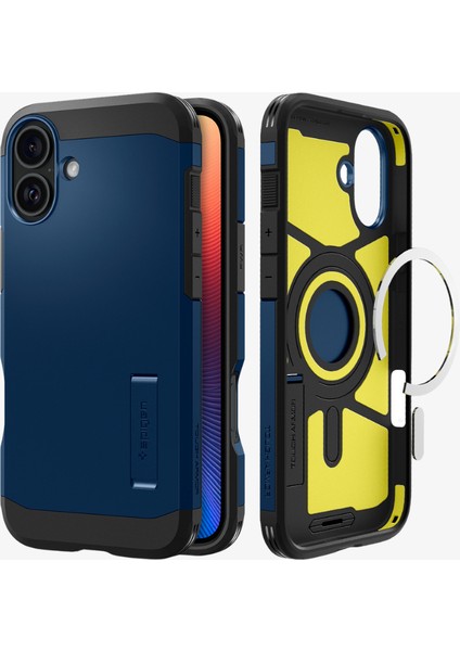 iPhone 16 Kılıf Tough Armor AI MagFit MagSafe özellikli Navy Blue - ACS08217