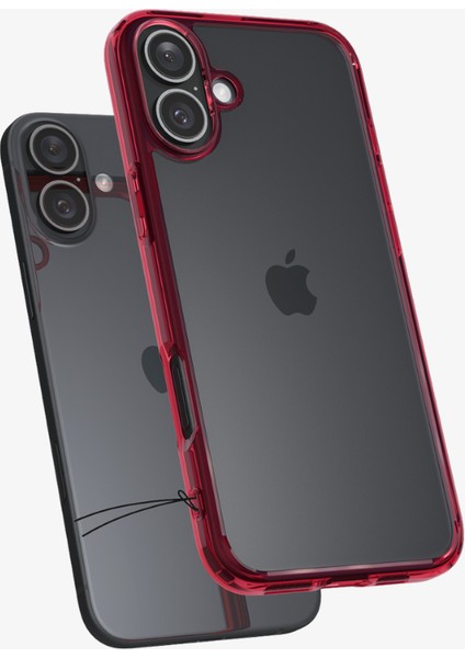 iPhone 16 Kılıf Ultra Hybrid Red Crystal - ACS08203