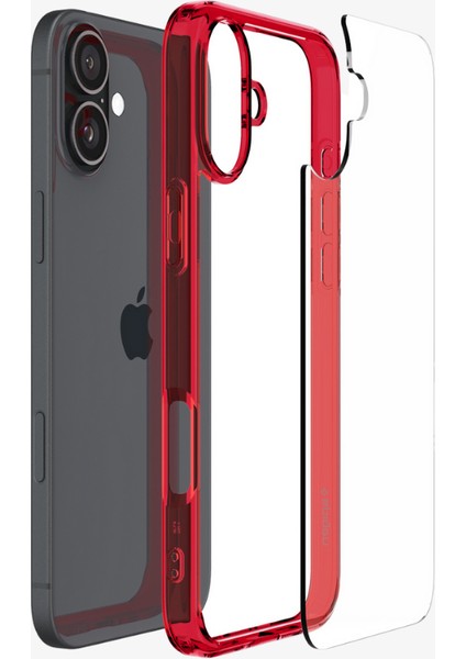 iPhone 16 Kılıf Ultra Hybrid Red Crystal - ACS08203