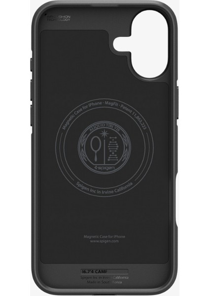 iPhone 16 Plus Kılıf Core Armor MagFit MagSafe özellikli Matte Black - ACS08091