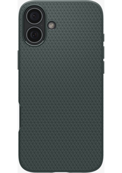 iPhone 16 Plus ince Kılıf Liquid Air Hava Kanalı Teknolojisi™ Askeri Sınıf Koruma Abyss Green Dokulu Yüzey Kapak - ACS08068