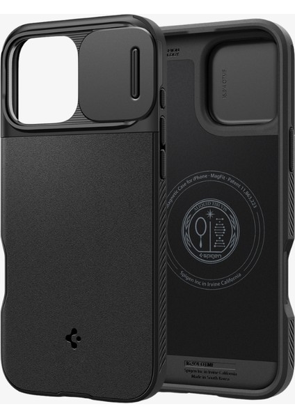 iPhone 16 Pro Kılıf Optik Armor MagFit MagSafe özellikli Black - ACS08149