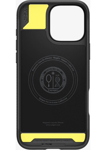 iPhone 16 Pro Kılıf Rugged Armor MagFit MagSafe özellikli Matte Black - ACS08115