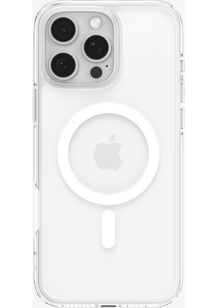 iPhone 16 Pro Kılıf Ultra Hybrid MagFit MagSafe özellikli Frost Clear - ACS08133