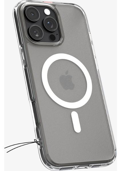 iPhone 16 Pro Kılıf Ultra Hybrid MagFit MagSafe özellikli Frost Clear - ACS08133