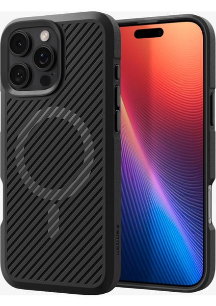 iPhone 16 Pro Max Kılıf Core Armor MagFit MagSafe özellikli Matte Black - ACS08024