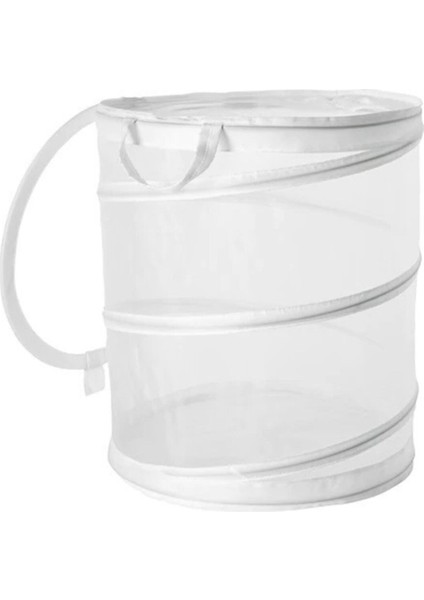 Beyaz Fyllen 79 Lt 9 kg Kapasiteli Çamaşır Sepeti 100% Polyester 78 L Plastik 45 x 45 Yıkanmaz.