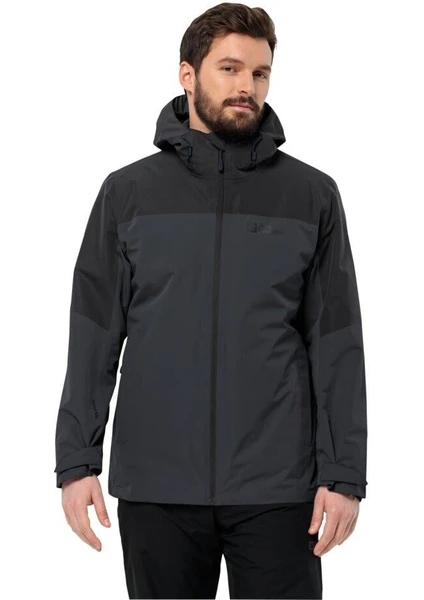 Jack Wolfskin Glaabach 3IN1 JKT M Erkek Outdoor Mont 1115291-6001 Black