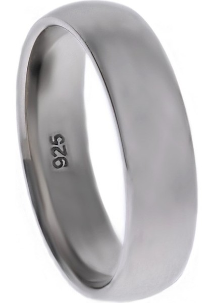 Kadın Alyans Model 5 mm Bombeli Gümüş Yüzük