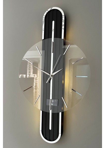 Stylish DESIGN-AYNALI-65CM-PILLI Led-Sessiz Mekanizma-Asse