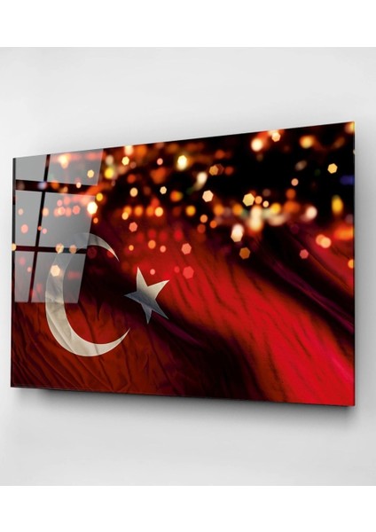 Teknoo- Türk Bayrağı Cam Tablo fiyatları