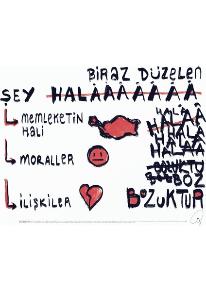 Anason İşleri Biraz Düzelen, Poster (70X50CM)