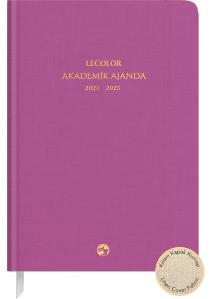 Le Color Keten Akademik Ajanda Limited Edition 17X24 Ciltli 24/25 Fuşya