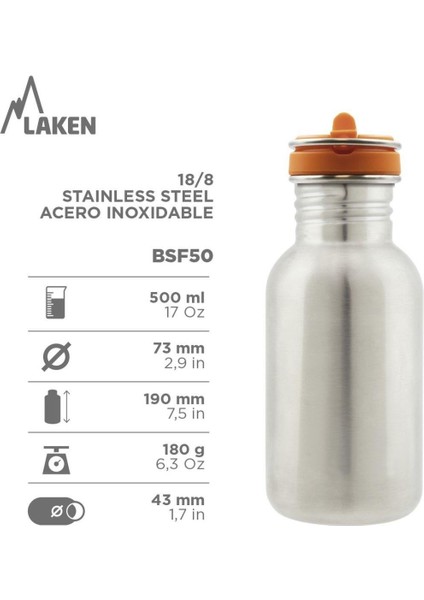 Şişe Acero T.flow 0,5l Eco Paslanmaz Çelik