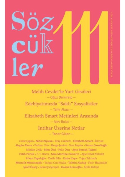 Sözcükler Dergisi 111. Sayı Eylül - Ekim 2024