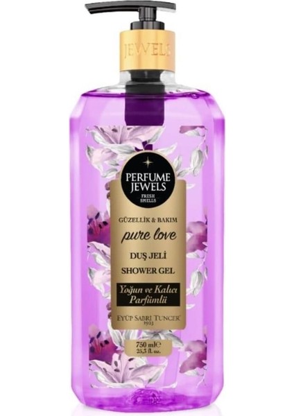 Duş Jeli 750 ml - Pure Love x 4 Adet