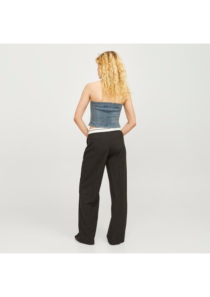 Kadin Straplez Denim Crop - Tinga
