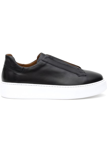 Erkek Siyah %100 Deri Sneaker 50296068-VR046 fırsatları