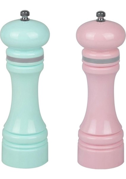 Çok Renkli Tuz Karabiber Değirmeni 12 cm 45 x 40 350 ml Ahşap