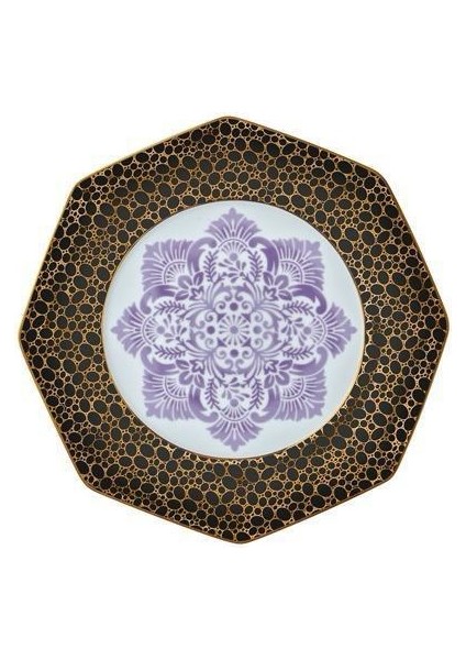 Tea Delight 17 cm Pasta Tabağı Iris Purple Blooming Baroque 1 Adet