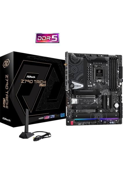 Z790 Taichi Lite 90-MXBMF0-A0UAYZ Intel Z790 Soket 1700 Ddr5 7200(OC)MHZ Eatx Gaming (Oyuncu) Anakart