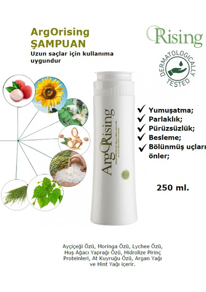 Argan Yağı Içeren Saç Bakım Seti: Şampuan & Saç Serumu.