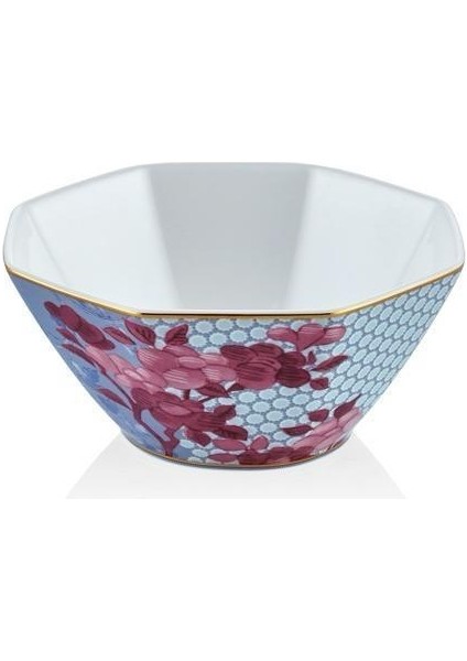 Tea Delight 12 cm Kase Blue Regency Damask 1 Adet