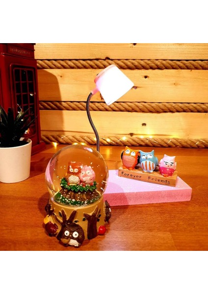 Best Friends Renk Değitiren Kar Küresi ve Masa Lambası Arkadaşa Hediye