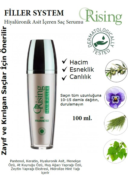 Ince ve Kırılgan Saçlar Için Dolgunlaştırıcı Saç Bakım - Filler System