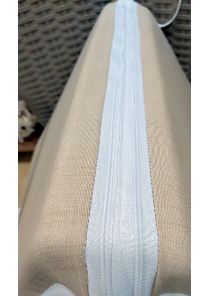 4 Adet Komutan Arkalıklı Sandalye Minderi (Kalınlık 5cm)-Bej
