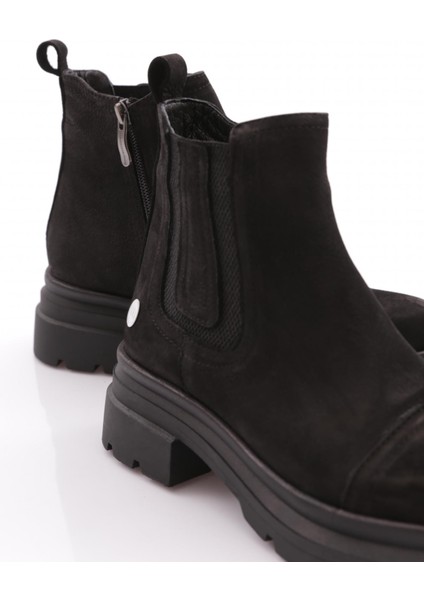 D24KB-1545-B Kadın Deri Klasik Bot indirimleri