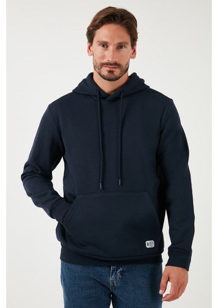Slim Fit Kapüşonlu Kanguru Cepli Içi Tüylü Yumuşak Şardonlu Sweat Erkek Sweat 5905281 fırsatları