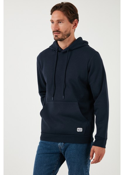 Slim Fit Kapüşonlu Kanguru Cepli Içi Tüylü Yumuşak Şardonlu Sweat Erkek Sweat 5905281 indirimleri