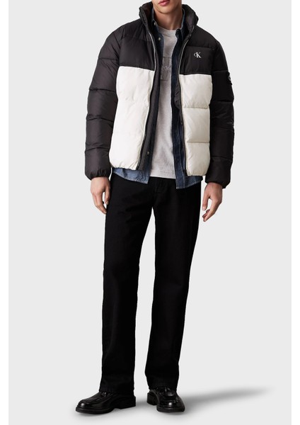 Regular Fit Renk Bloklu Şişme Mont J30J325584YBI Erkek Mont J30J325584 Ybı