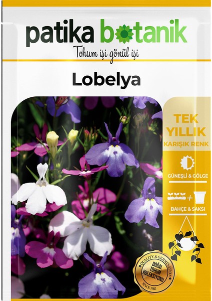 100 Adet Lobelya Çiçek Tohumu (Lobeliaerinus)